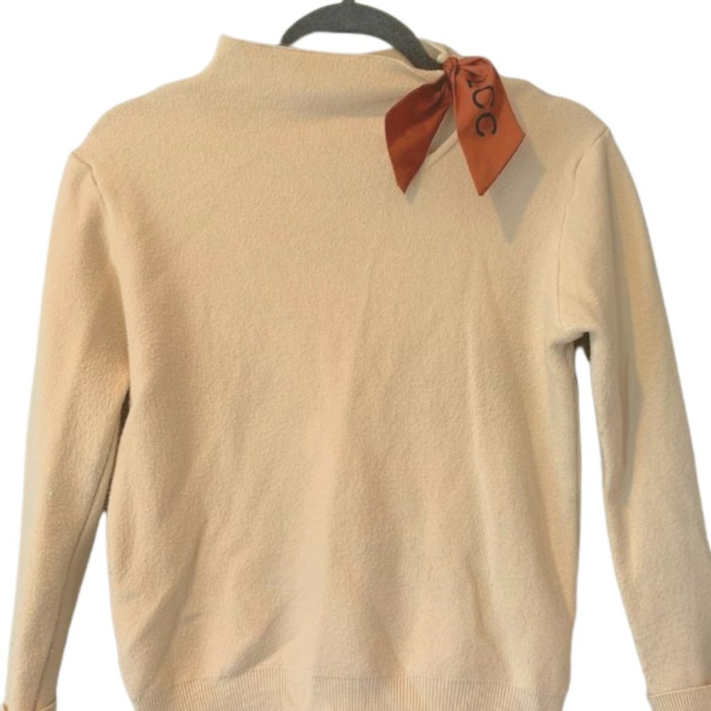 Retro Style Mock Neck Sweater